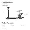 SMALLRIG Clamp w/ 1/4" and 3/8" Thread and 9.8 Inches Adjustable Friction Power Articulating Magic Arm with 1/4" Thread Screw for LCD Monitor/LED Lights - KBUM2732B view 3