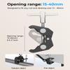 SMALLRIG Clamp w/ 1/4" and 3/8" Thread and 9.8 Inches Adjustable Friction Power Articulating Magic Arm with 1/4" Thread Screw for LCD Monitor/LED Lights - KBUM2732B view 4