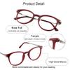 WANXIN Blue Light Blocking Glasses, Anti Eyestrain, TV Glasses for Women Men, Anti UV, Anti Glare view 3