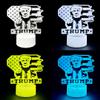 Ikavis 3D LED Night Light Trump 2024 Flat Acrylic Illusion Lighting Lamp with 7 Colors and Touch Sensor, Trump Fan Nightlight Gift, Trump Fight! view 3