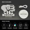 Ikavis 3D LED Night Light Trump 2024 Flat Acrylic Illusion Lighting Lamp with 7 Colors and Touch Sensor, Trump Fan Nightlight Gift, Trump Fight! view 4