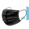 50Pcs Disposable Face Msk with 3 Layer Filter with Elastic Earloop,Black/Gray Breathable Safety Face Scarfs by Pgojuni view 2