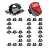 Cable Clips Self with 3M Adhesive Cord Organizer, Wire Holder Clamp Management Sticky for Desk Car Dash Cam Tables Wall, Black 50pcs view 1