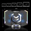 ICE COOREL Gaming Laptop Cooling Pad 15-17.3 Inch, Laptop Fan with 6 RGB Cooling Fans, Laptop Cooling Stand with 6 Height Adjustable, Laptop Cooler with LCD Screen, 2 USB Ports, Phone Stand view 3