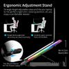ICE COOREL Gaming Laptop Cooling Pad 15-17.3 Inch, Laptop Fan with 6 RGB Cooling Fans, Laptop Cooling Stand with 6 Height Adjustable, Laptop Cooler with LCD Screen, 2 USB Ports, Phone Stand view 4