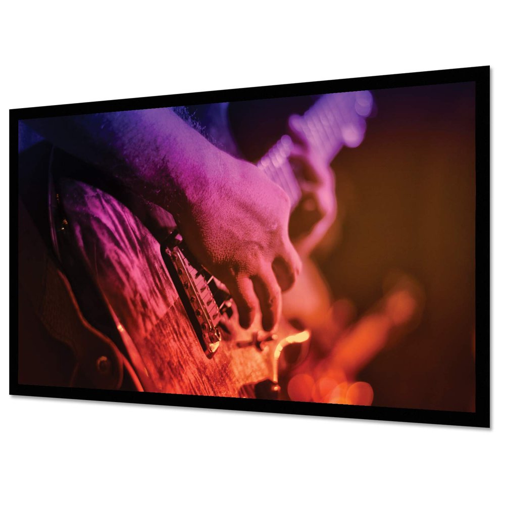 Vutec Elegante Fixed Wall Projector Screen 88In 16:9 Ultra HD/8K Ready Enhance Surface High Performance Anti-Crease Movie Home Theater Cinema Performance | USA Made | Easy Install (MatteGrey)