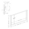 Vutec Elegante Fixed Wall Projector Screen 88In 16:9 Ultra HD/8K Ready Enhance Surface High Performance Anti-Crease Movie Home Theater Cinema Performance | USA Made | Easy Install (MatteGrey) view 3