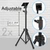 Pyle LED TV Tripod Stand - 2 Pcs Portable TV Stand, Foldable TV Stand Mount, Fits LCD Flat Panel Screen TV Up to 32" w/Adjustable Tilt & Height, 22lbs Weight Capacity, VESA 75, 100 - PTVSTNDPT3215X2 view 2