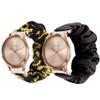 200Pcs Compatible for Garmin vivomove HR Band, Blueshaw Fabric Elastic Scrunchie Elastic Watch Band Women Cute Replacement Straps for Garmin vivoimove HR Hybrid Smartwatch (Black+Sunflower) view 1