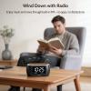 HOUSBAY Digital Alarm Clock Radio for Bedrooms, Phone-Free Wake-up with Dual Alarm, Night Light, Small Radio Clock for Bedside view 4