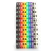 Digital Number Tube Wire Number Label Tube Cable Marker Colorful(100PCS KCM-4MM 4mm), Microcomputer Protection Device view 1