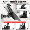 AboveTEK Tablet Wall Mount -360 Rotation iPad Wall Holder for Retail & Business, Anti Theft iPads Stand Fits 7"-11" Tablets Including iPad Pro/Air/Mini, Galaxy Tab - Security Lock & Key - (Black) view 4