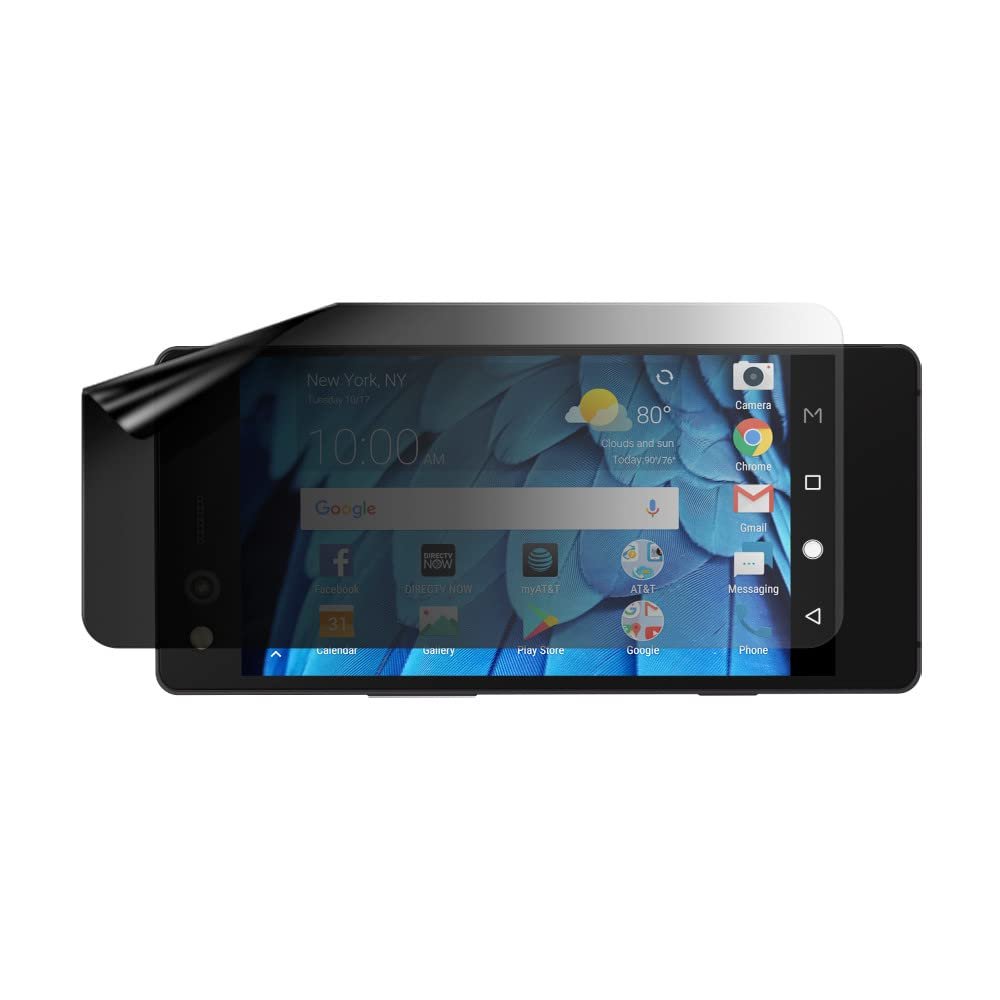 celicious Privacy Lite (Landscape) 2-Way Anti-Glare Anti-Spy Filter Screen Protector Film Compatible with ZTE Axon M (Primary Screen)