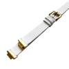 NICKSTON White Double Wrap Leather Band Compatible with Fitbit Inspire and Inspire HR Fitness Tracker Twice Around Wrist Strap (1. Silver Color Buckle Adapters, For Inspire) view 4