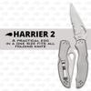 Spyderco Harrier 2 Folding Pocket Knife with 3.3" 8Cr13MoV Steel Blade and Stainless Steel Handle - EDC Knife for Men and Women, Perfect for Hunting, Tactical, Camping, Survival - PlainEdge - BY01P2 view 2