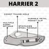 Spyderco Harrier 2 Folding Pocket Knife with 3.3" 8Cr13MoV Steel Blade and Stainless Steel Handle - EDC Knife for Men and Women, Perfect for Hunting, Tactical, Camping, Survival - PlainEdge - BY01P2 view 4