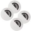 Acoustic Audio CSic64 Frameless in Ceiling 6.5" Speaker 2 Pair Pack 3 Way Home Theater Speakers view 1