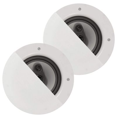 Acoustic Audio CSic64 Frameless in Ceiling 6.5" Speaker Pair 3 Way Home Theater Speakers