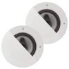 Acoustic Audio CSic64 Frameless in Ceiling 6.5" Speaker Pair 3 Way Home Theater Speakers view 1