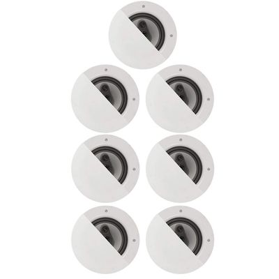 Acoustic Audio CSic64 Frameless 6.5" in Ceiling 7 Speaker Set 3 Way Home Theater Speakers