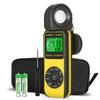 Digital Lux/Foot Candle Light Meter, AIOMEST Illuminance Lumen Tester 0.01~400,000 Lux, Handheld Luxometro AI-881D for LED Plant Grow Lighting, Luxmeter w/Data Logging & Rotatable Detector view 1