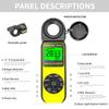 Digital Lux/Foot Candle Light Meter, AIOMEST Illuminance Lumen Tester 0.01~400,000 Lux, Handheld Luxometro AI-881D for LED Plant Grow Lighting, Luxmeter w/Data Logging & Rotatable Detector view 4