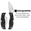 Spyderco RockJumper Lightweight Knife with 3.08" VG-10 Steel Wharncliffe Blade and Black FRN Handle - PlainEdge - C254PBK view 2