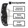 Spyderco RockJumper Lightweight Knife with 3.08" VG-10 Steel Wharncliffe Blade and Black FRN Handle - PlainEdge - C254PBK view 4