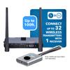 OREI Wireless 1x1 1080P HDMI Transmitter and Receiver Dongle Kit up to 100ft - Perfect for Transmission from Laptop, PC, Presentation, Switching, Power Point - Additional Transmitter Sold Separately view 2