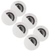 Acoustic Audio CSic64 Frameless in Ceiling 6.5" Speaker 3 Pair Pack 3 Way Home Theater Speakers view 1
