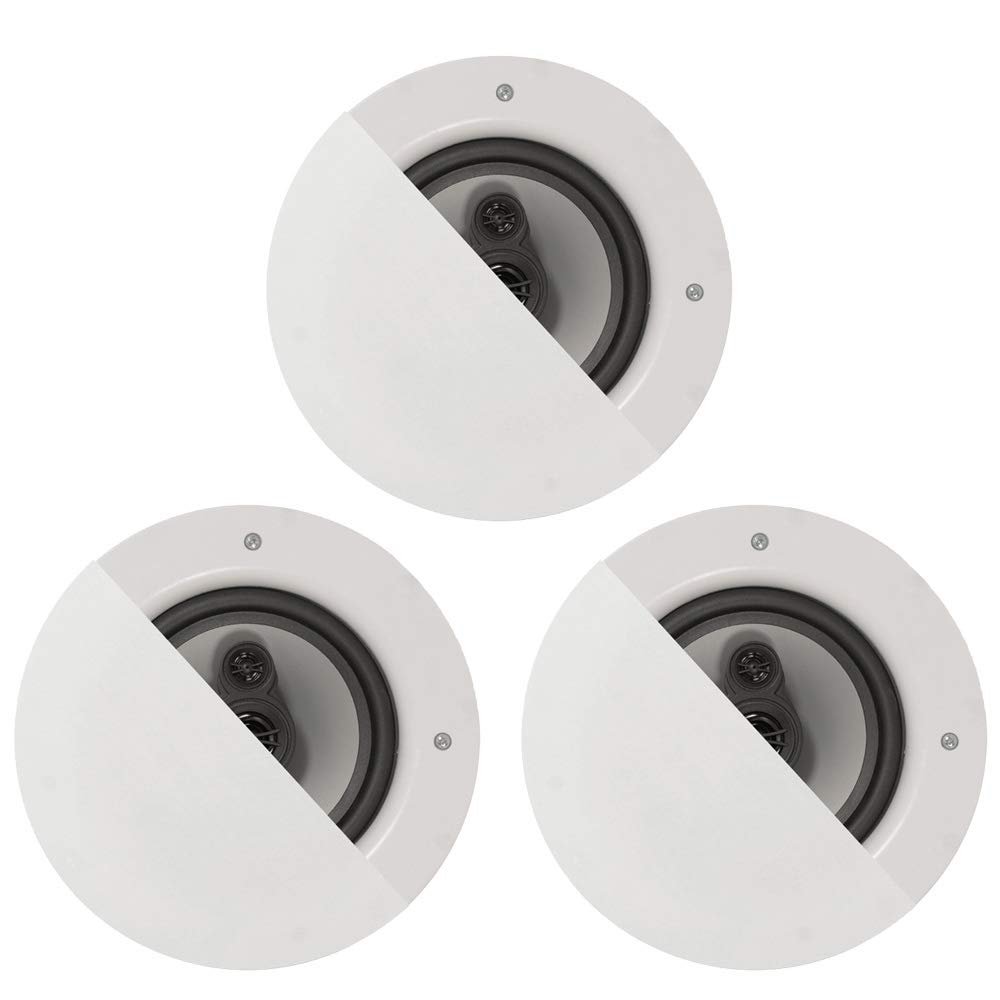 Acoustic Audio CSic64 Frameless 6.5" in Ceiling 3 Speaker Set 3 Way Home Theater Speakers