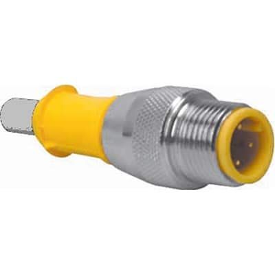 TURCK RS 4.5T-2 Cordset, Straight M12 Male to Cut-end, Gray, 5 cond., 2 Meters, PVC, 4A 250V