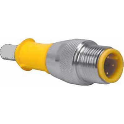 TURCK RS 4.5T-2 Cordset, Straight M12 Male to Cut-end, Gray, 5 cond., 2 Meters, PVC, 4A 250V
