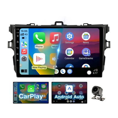 Binize Android 13 Car Stereo Radio Head Unit Compatible with Toyota Corolla 2007 2008 2009 2010 2011 2012 2013 Wireless CarPlay&Android Auto,Touch Screen Car Radio Support Bluetooth,GPS Navigation