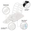 100Pcs Adhesive Cable Management Clips with 50Pcs Zip Ties, Adjustable Nylon Cable Strap Ties Wire Clips Clamps Organizer, Extra Screw & Hole - 3.35 Inch White view 3
