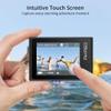 AKASO Brave 6 Plus Native 4K30FPS 20MP WiFi Action Camera with Touch Screen EIS 4X Zoom Voice Control Remote Control 131 Feet Underwater Camera with 2X 1350mAh Batteries and Helmet Accessories Kit view 2