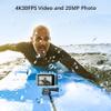 AKASO Brave 6 Plus Native 4K30FPS 20MP WiFi Action Camera with Touch Screen EIS 4X Zoom Voice Control Remote Control 131 Feet Underwater Camera with 2X 1350mAh Batteries and Helmet Accessories Kit view 3