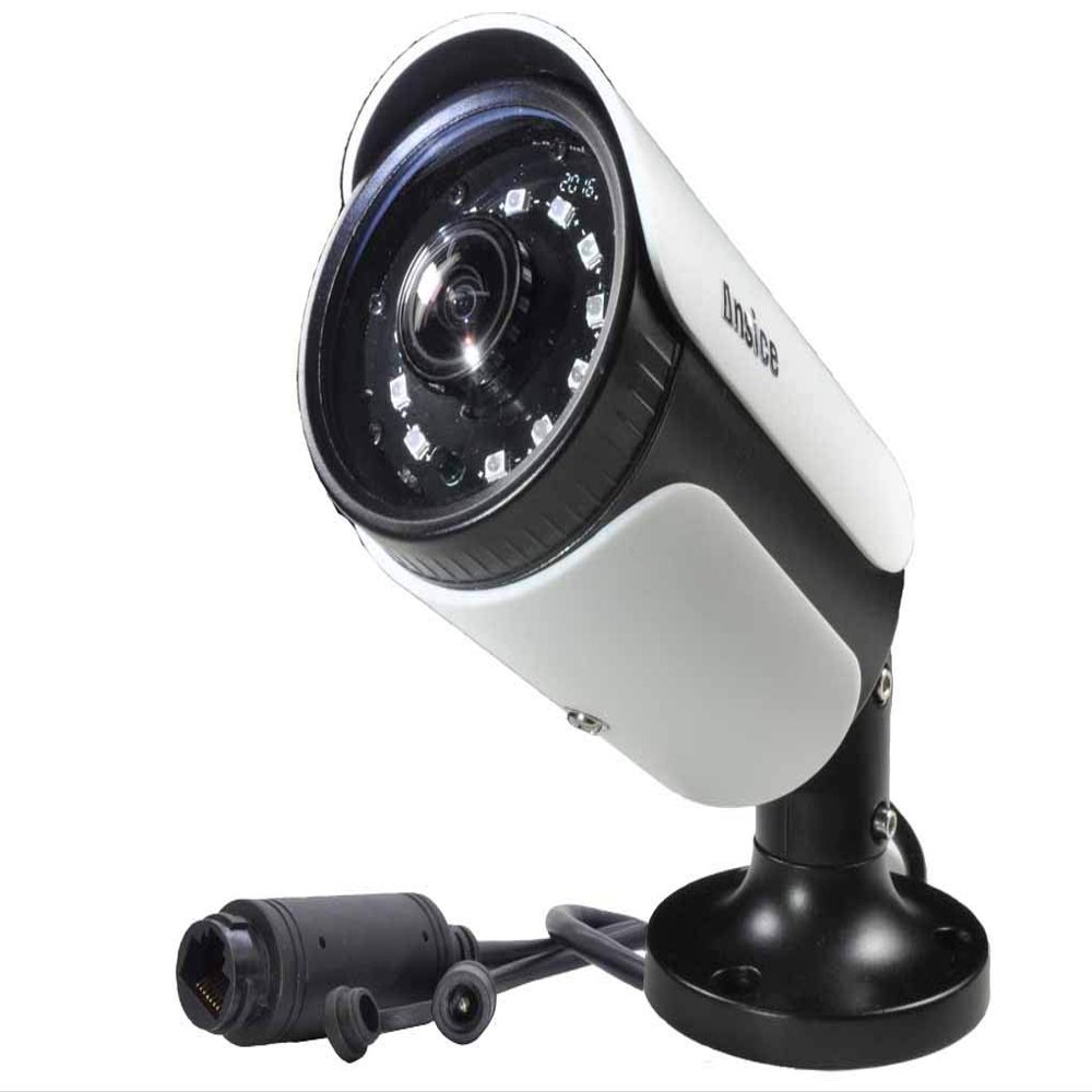 ansice IP Camera PoE 5MP Network POE Fisheye Lens 1.9mm IP Security System Weatherproof IP66 (5MP)
