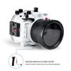 Seafrogs 40M/130FT Professional Underwater Camera Housing for Sony A7II/A7RII/A7SII with Standard Port with 28-70mm f3.5-5.6 OSS Lens (White) view 2