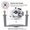 Seafrogs 40M/130FT Professional Underwater Camera Housing for Sony A7II/A7RII/A7SII with Standard Port with 28-70mm f3.5-5.6 OSS Lens (White) view 4