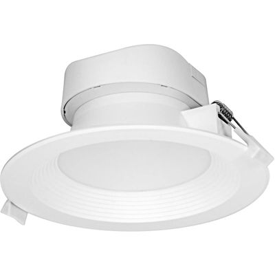 Satco 9 watt LED Direct Wire Downlight; 5-6 inch; 3000K; 120 volt; Dimmable