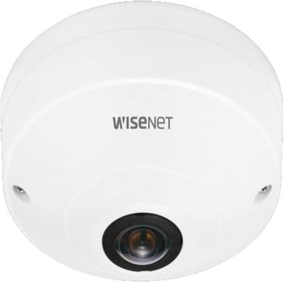 Hanwha Techwin QNF-8010 Q Series 6 MP Sensor 360 Indoor Fisheye Network Camera, Lens 1.14mm (187X187), RJ45 Connection