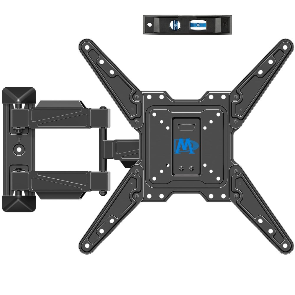 Mounting Dream TV Wall Mount for Most 26-55" TVs , TV Mount Full Motion with Swivel Articulating Arm , Perfect Center Design Wall Mount TV Bracket , up to VESA 400x400mm and 77 lbs Loading MD2418-MX