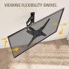 Mounting Dream TV Wall Mount for Most 26-55" TVs , TV Mount Full Motion with Swivel Articulating Arm , Perfect Center Design Wall Mount TV Bracket , up to VESA 400x400mm and 77 lbs Loading MD2418-MX view 3