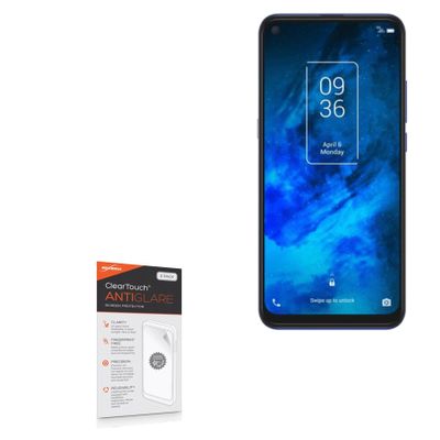 BoxWave Screen Protector Compatible with TCL 10 5G - ClearTouch Anti-Glare (2-Pack), Anti-Fingerprint Matte Film Skin