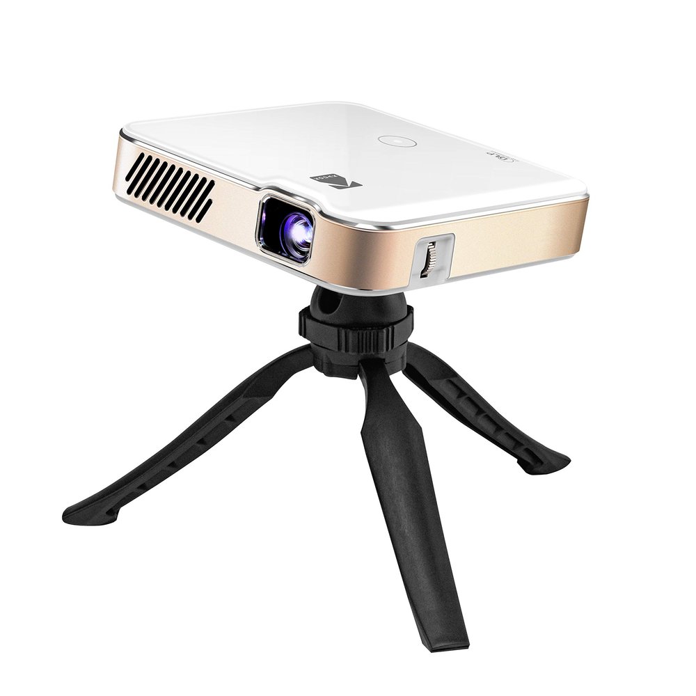 KODAK Luma 450 Portable Full HD Smart Projector | Wi-Fi, Bluetooth, HDMI & USB Compatible Mini Home Theater System Up to 150 | 1080p Native Resolution (4K), 200 Lumens | Tripod Included