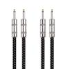 Cable Matters 2-Pack Premium Braided 12 AWG 1/4 Inch Speaker Cable 3 ft with 6.35mm TS Connector view 1