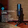 JLab Talk Pro USB Microphone, USB-C Output, Cardioid, Omnidirectional, Stereo, Bidirectional, 192k Sample Rate, 20Hz-20kHz Frequency Response, Volume, Gain Control, Quick Mute, Plug & Play view 2