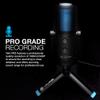 JLab Talk Pro USB Microphone, USB-C Output, Cardioid, Omnidirectional, Stereo, Bidirectional, 192k Sample Rate, 20Hz-20kHz Frequency Response, Volume, Gain Control, Quick Mute, Plug & Play view 3
