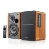Edifier R1280DBs Active Bluetooth Bookshelf Speakers - Optical Input - 2.0 Wireless Studio Monitor Speaker - 42W RMS with Subwoofer Line Out - Wood Grain view 1